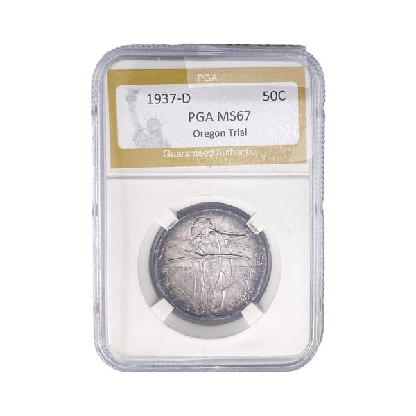 1937-D Oregon Trail Half Dollar PGA MS67