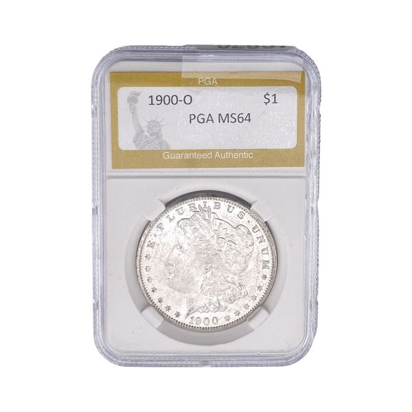 1900-O Morgan Silver Dollar PGA MS64
