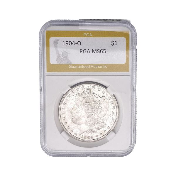 1904-O Morgan Silver Dollar PGA MS65