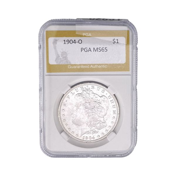 1904-O Morgan Silver Dollar PGA MS65