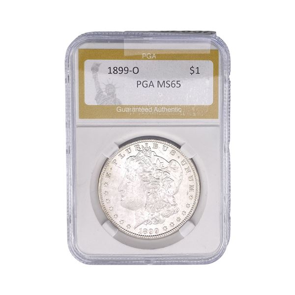 1899-O Morgan Silver Dollar PGA MS65