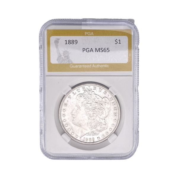 1889 Morgan Silver Dollar PGA MS65
