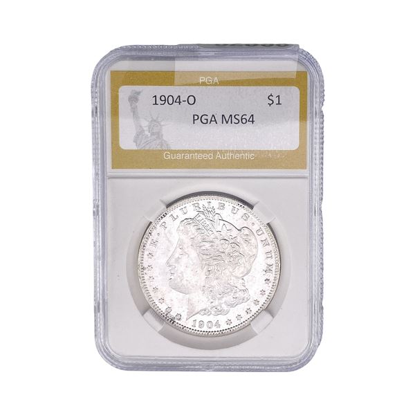 1904-O Morgan Silver Dollar PGA MS64