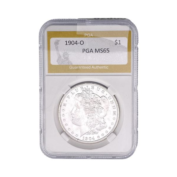1904-O Morgan Silver Dollar PGA MS65