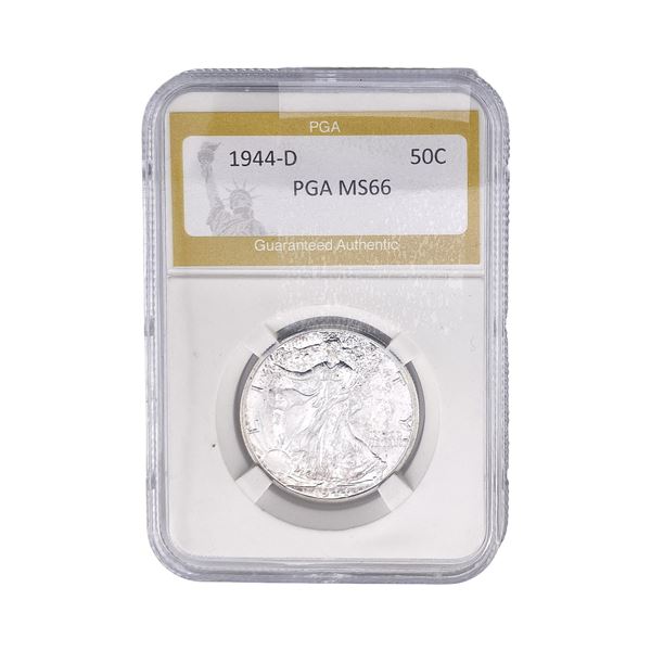 1944-D Walking Liberty Half Dollar PGA MS66