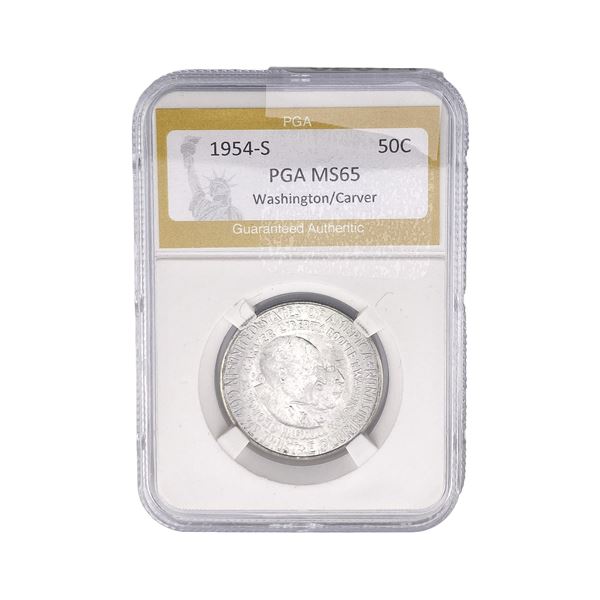1954-S Washington Carver Half Dollar PGA MS65