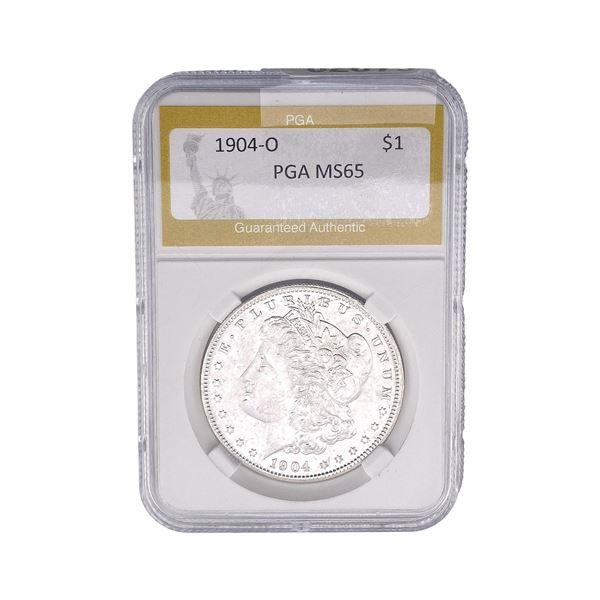 1904-O Morgan Silver Dollar PGA MS65
