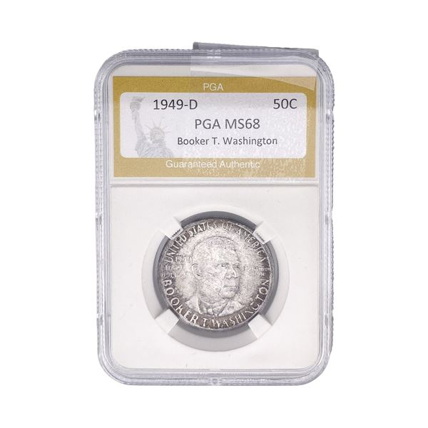 1949-D Booker T Half Dollar PGA MS68