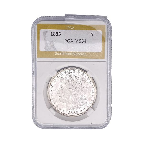 1885 Morgan Silver Dollar PGA MS64