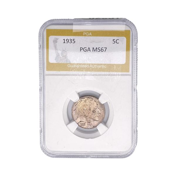 1935 Buffalo Nickel PGA MS67