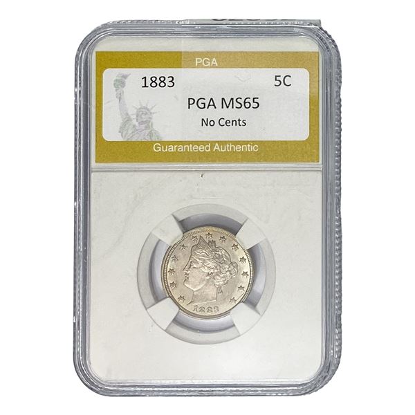 1883 Liberty Victory Nickel PGA MS65 No Cents