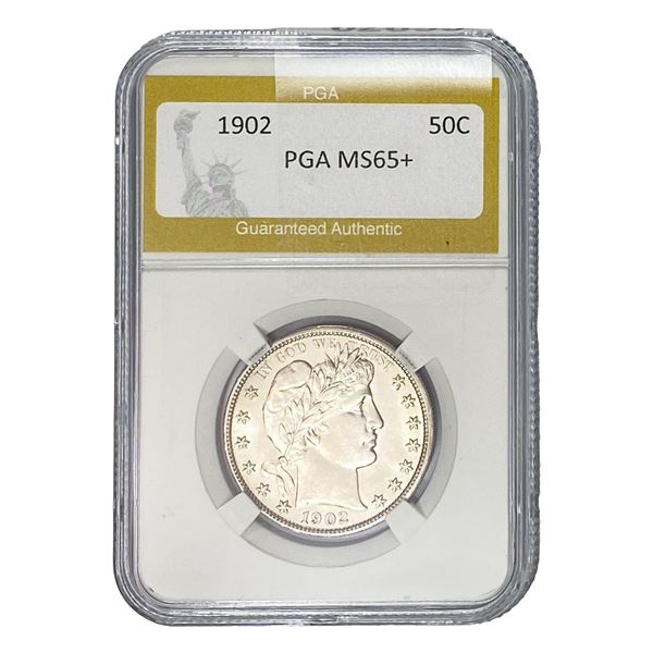 1902 Barber Half Dollar PGA MS65+