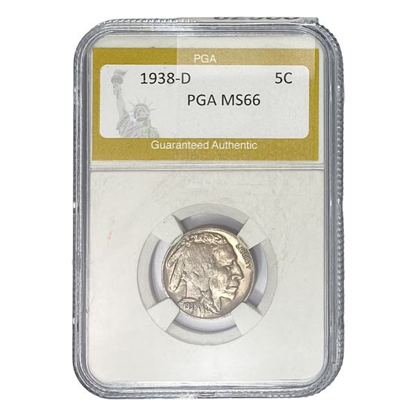 1938-D Buffalo Nickel PGA MS66