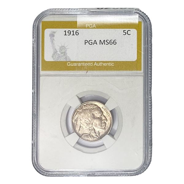 1916 Buffalo Nickel PGA MS66