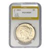 Image 1 : 1921 Silver Peace Dollar PGA MS64