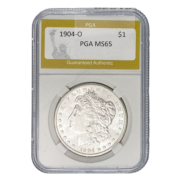 1904-O Morgan Silver Dollar PGA MS65