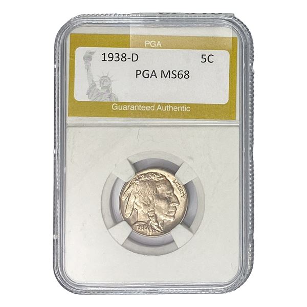 1938-D Buffalo Nickel PGA MS68