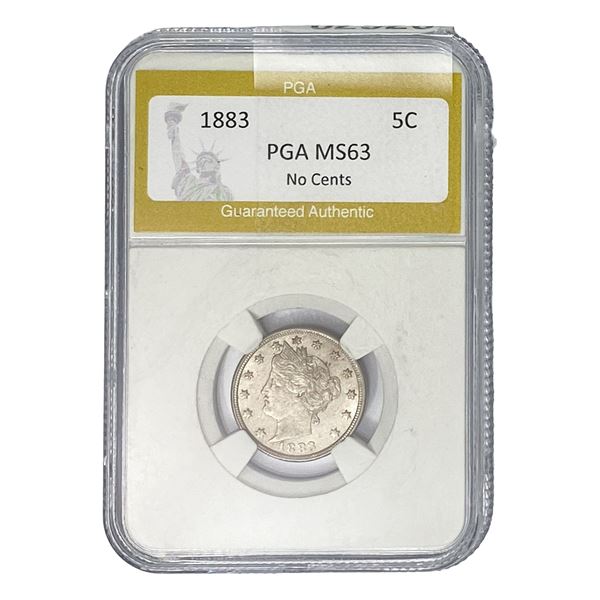 1883 Liberty Victory Nickel PGA MS63 No Cents