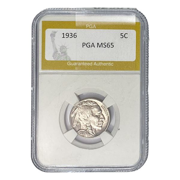 1936 Buffalo Nickel PGA MS65