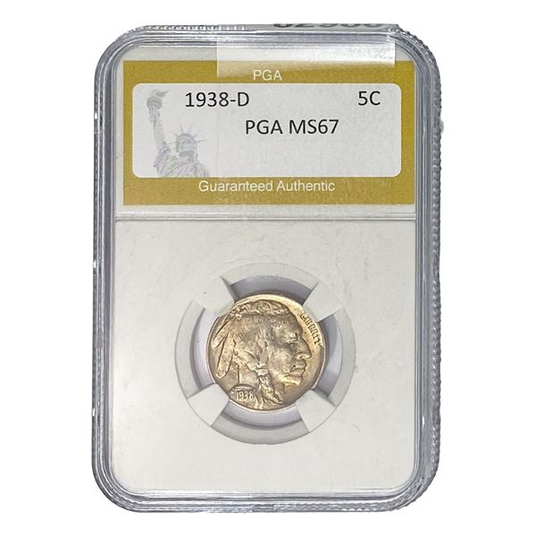1938-D Buffalo Nickel PGA MS67