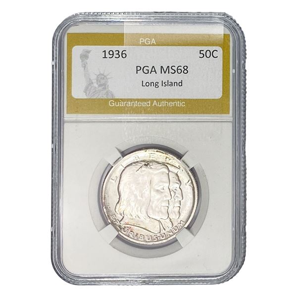1936 Long Island Half Dollar PGA MS68