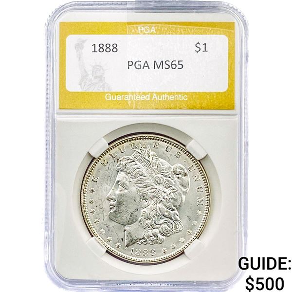 1888 Morgan Silver Dollar PGA MS65