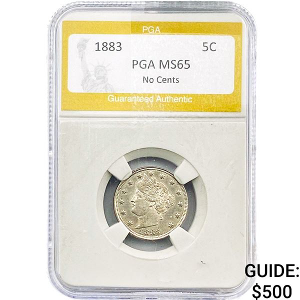 1883 Liberty Victory Nickel PGA MS65 No Cents