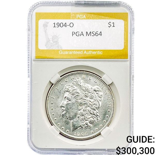 1904-O Morgan Silver Dollar PGA MS64