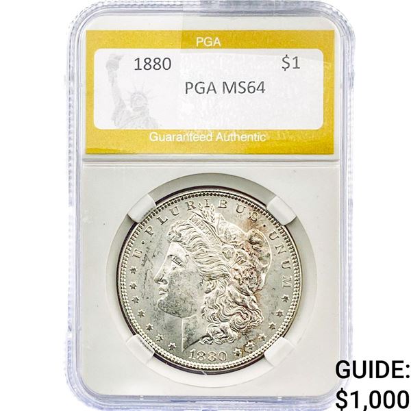 1880 Morgan Silver Dollar PGA MS64
