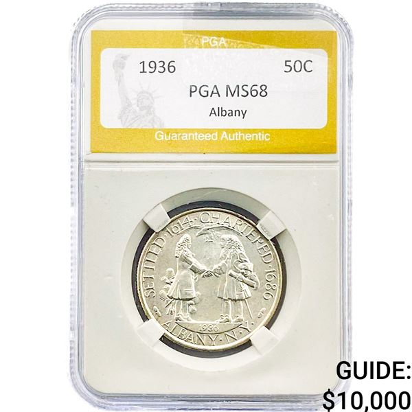 1936 Albany Half Dollar PGA MS68