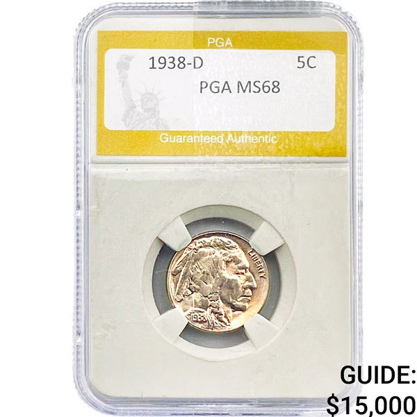 1938-D Buffalo Nickel PGA MS68