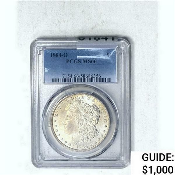 1884-O Morgan Silver Dollar PCGS MS66