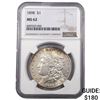 Image 1 : 1898 Morgan Silver Dollar NGC MS62