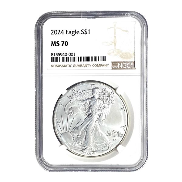 2004 Silver Eagle NGC MS70