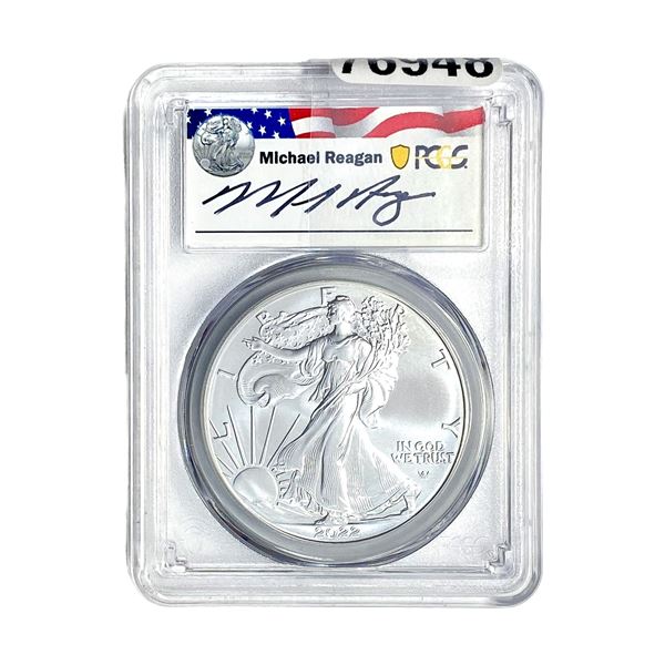 2022 Silver Eagle PCGS MS70 Reagan Legacy