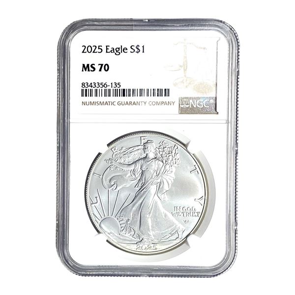 2025 Silver Eagle NGC MS70