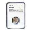 Image 1 : 1865 Indian Head Cent NGC MS61 BN