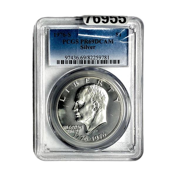 1976-S Kennedy Dollar PCGS PR69 DCAM Silver