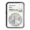 Image 1 : 2020 Silver Eagle NGC MS70