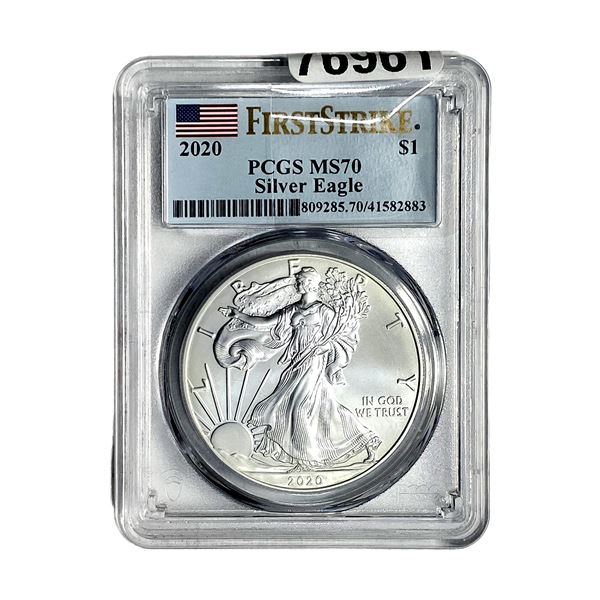 2020 Silver Eagle PCGS MS70