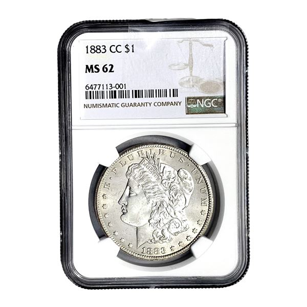 1883-CC Morgan Silver Dollar NGC MS62