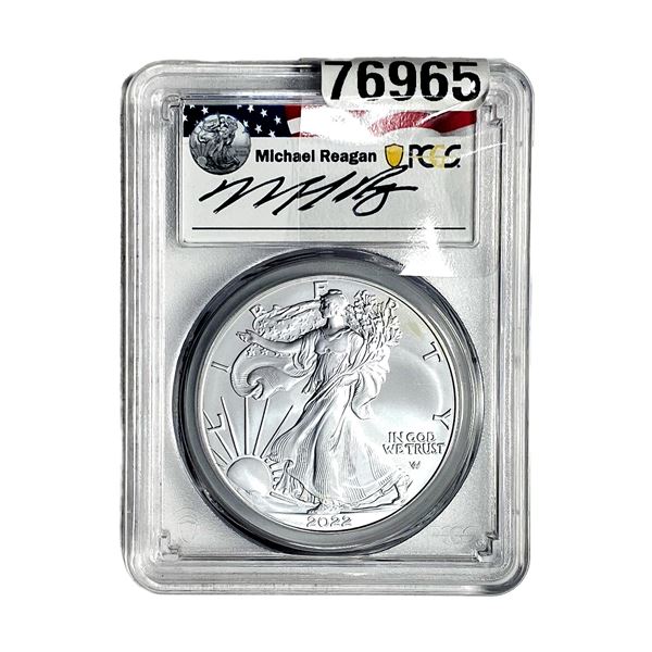 2022 Silver Eagle PCGS MS70 Reagan Legacy