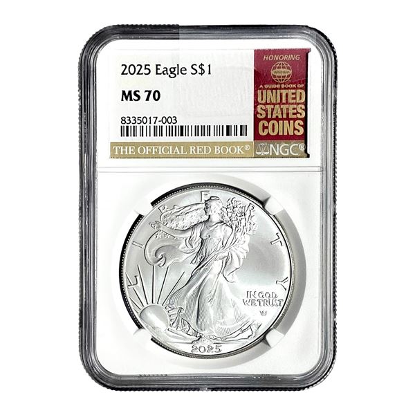 2025 Silver Eagle NGC MS70