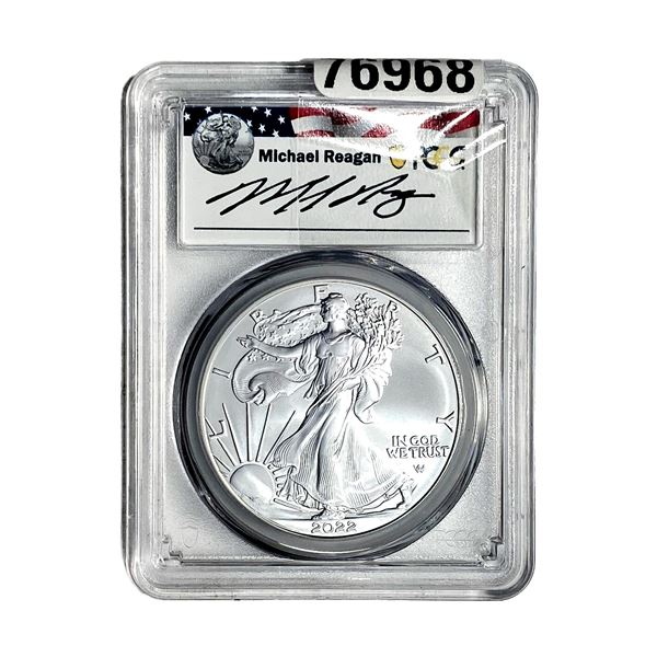 2022 Silver Eagle PCGS MS70 Reagan Legacy
