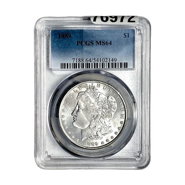 1889 Morgan Silver Dollar PCGS MS64