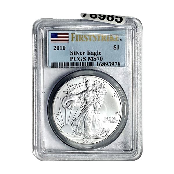 2010 Silver Eagle PCGS MS70