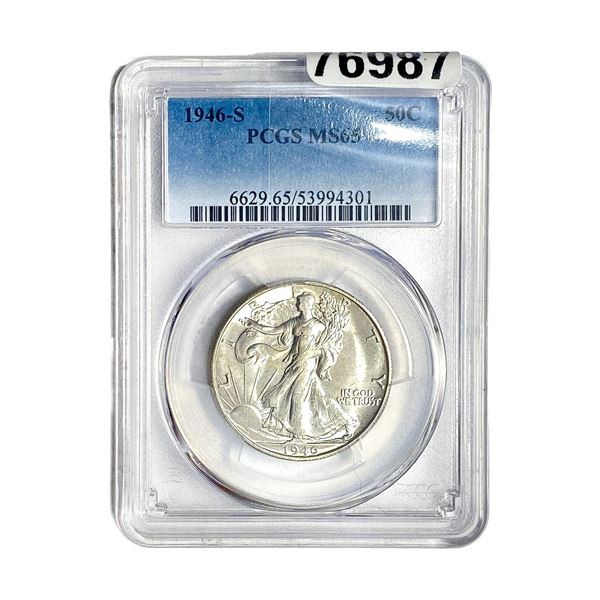 1946-S Walking Liberty Half Dollar PCGS MS65