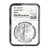 Image 1 : 2021 Silver Eagle NGC MS70 Heraldic Eagle T-1