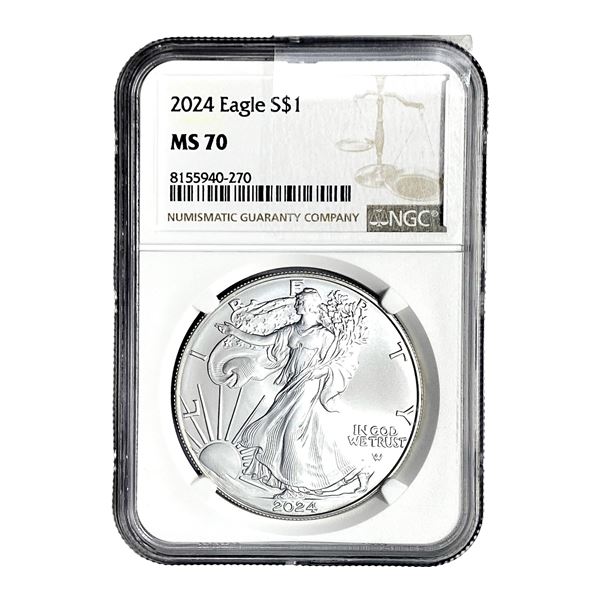 2024 Silver Eagle NGC MS70