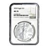 Image 1 : 2024 Silver Eagle NGC MS70